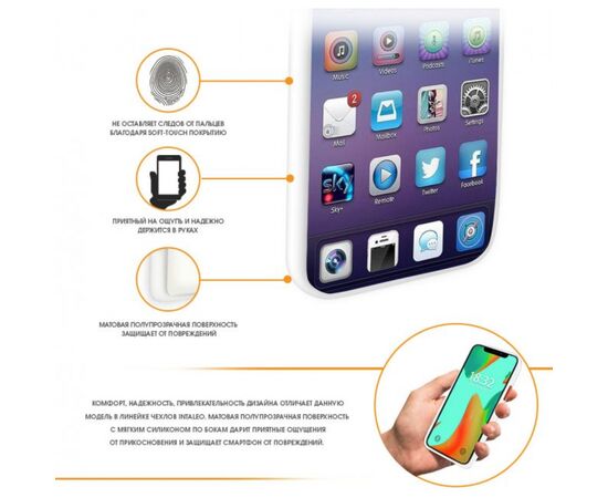 Чехол для мобильного телефона Intaleo Samsung A51 (A515) Smoky White (1283126497193), изображение 5 Чехол для мобильного телефона Intaleo Samsung A51 (A515) Smoky White (1283126497193), изображение 5