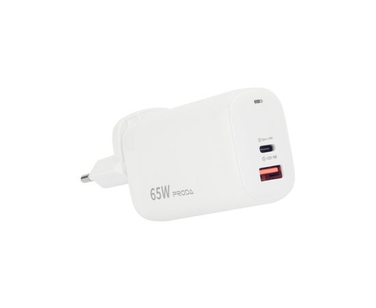 Зарядное устройство Proda Xinrui A39 Quick Charger 65W USB (PD-A39-WHT), изображение 6 Зарядное устройство Proda Xinrui A39 Quick Charger 65W USB (PD-A39-WHT), изображение 6