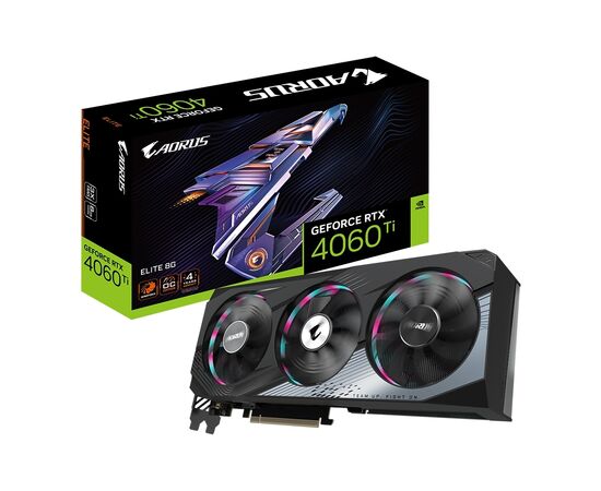 Видеокарта GIGABYTE GeForce RTX4060Ti 8Gb AORUS ELITE (GV-N406TAORUS E-8GD)