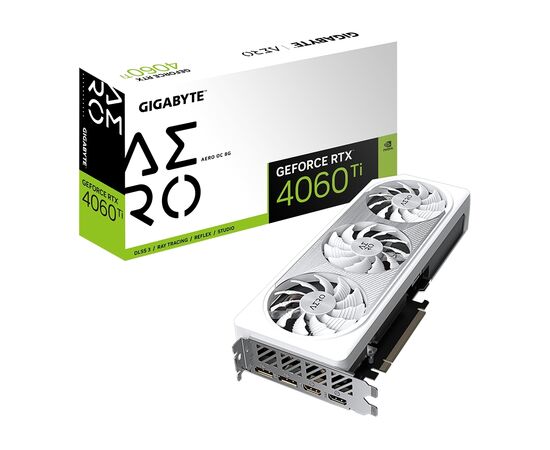 Відеокарта GIGABYTE GeForce RTX4060Ti 8Gb AERO OC (GV-N406TAERO OC-8GD)