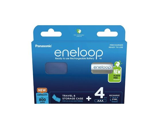 Акумулятор Panasonic Eneloop AAA 800mAh NI-MH * 4 + Сase (BK-4MCDEC4BE)