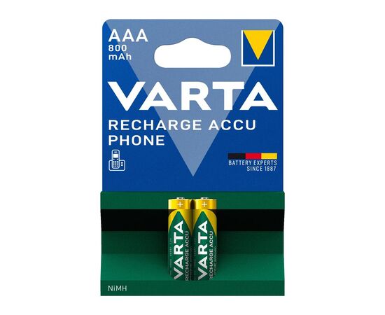 Аккумулятор Varta Phone AAA 800mAh NI-MH * 2 (58398101402)