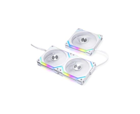 Кулер до корпусу Lian Li Uni Fan SL V2, 120mm, Triple, White (G99.12SLV23W.00), зображення 2 Кулер до корпусу Lian Li Uni Fan SL V2, 120mm, Triple, White (G99.12SLV23W.00), зображення 2