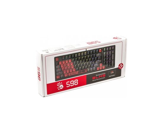 Клавиатура A4Tech Bloody S98 RGB BLMS Red Switch USB Sports Red (Bloody S98 Sports Red), изображение 10 Клавиатура A4Tech Bloody S98 RGB BLMS Red Switch USB Sports Red (Bloody S98 Sports Red), изображение 10