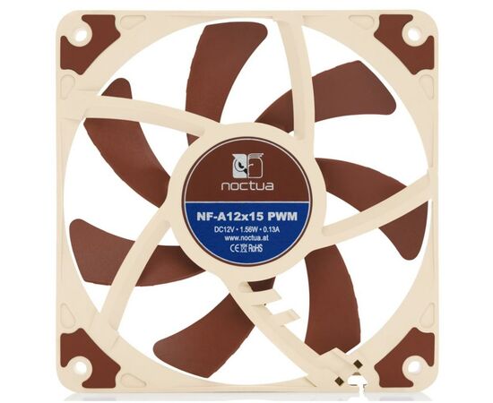 Кулер для корпуса Noctua NF-A12x15 PWM, изображение 3 Кулер для корпуса Noctua NF-A12x15 PWM, изображение 3