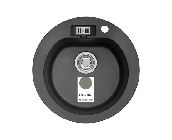 Мойка кухонная Axis Group Malibu 10 Moonlight grey 50 (11A.MU010.900.00/1.102.210.50)