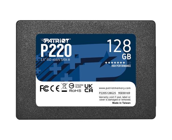 Накопитель SSD 2.5" 128GB P220 Patriot (P220S128G25)