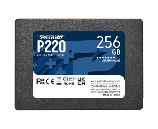 Накопитель SSD 2.5" 256GB P220 Patriot (P220S256G25)