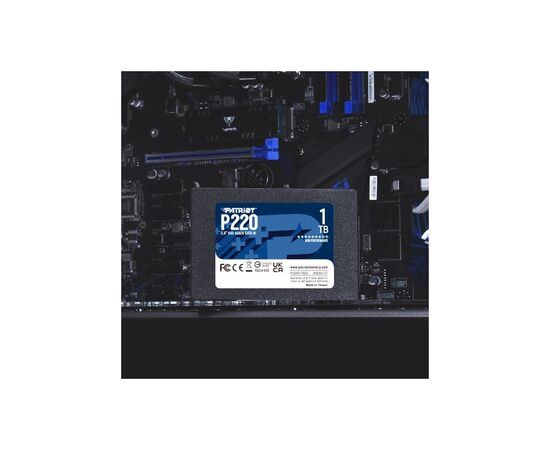 Накопитель SSD 2.5" 1TB P220 Patriot (P220S1TB25), изображение 5 Накопитель SSD 2.5" 1TB P220 Patriot (P220S1TB25), изображение 5