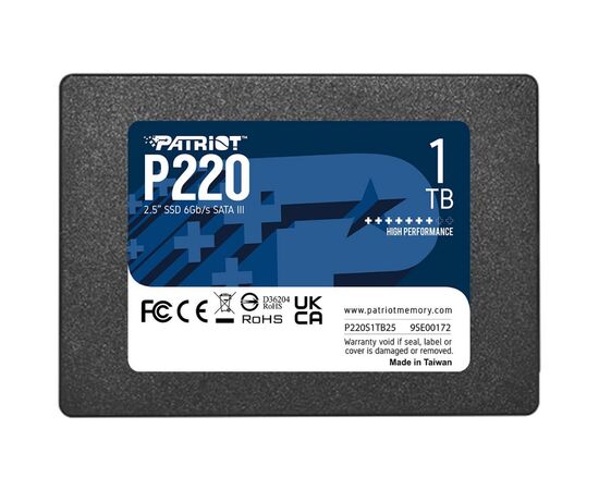 Накопитель SSD 2.5" 1TB P220 Patriot (P220S1TB25)