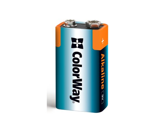 Батарейка ColorWay Крона 6LR61 9V Alkaline Power * 1 (CW-BA6LR61-1BL)