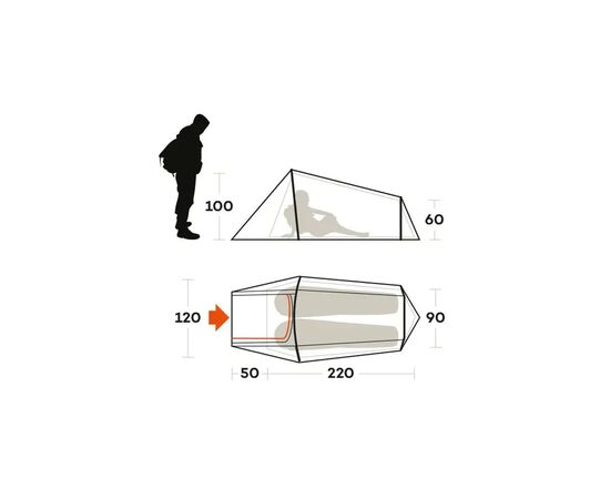 Палатка Ferrino Sling 2 Sand (99108NSS) (929757), изображение 3 Палатка Ferrino Sling 2 Sand (99108NSS) (929757), изображение 3