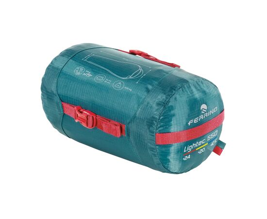 Спальный мешок Ferrino Lightec 550 +20C Green Left (86153NVV) (929810), изображение 2 Спальный мешок Ferrino Lightec 550 +20C Green Left (86153NVV) (929810), изображение 2