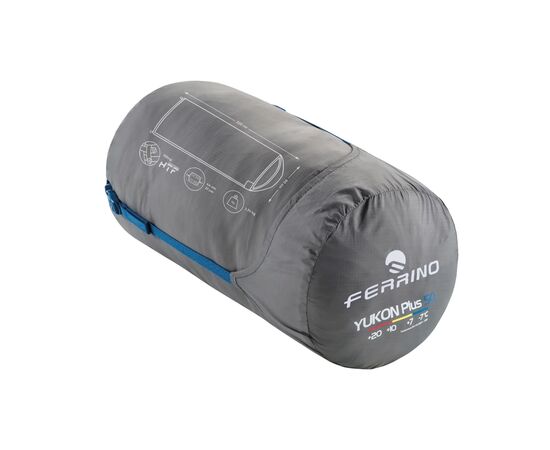 Спальный мешок Ferrino Yukon Plus SQ +7C Blue Left (86358NBBS) (929813), изображение 2 Спальный мешок Ferrino Yukon Plus SQ +7C Blue Left (86358NBBS) (929813), изображение 2