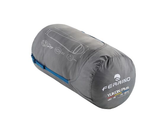 Спальный мешок Ferrino Yukon Plus +4C Blue Left (86357NBBS) (929817), изображение 2 Спальный мешок Ferrino Yukon Plus +4C Blue Left (86357NBBS) (929817), изображение 2
