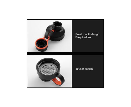 Бутылка для воды Casno 500 мл KXN-1234 Сіра (KXN-1234_Grey), изображение 4 Бутылка для воды Casno 500 мл KXN-1234 Сіра (KXN-1234_Grey), изображение 4