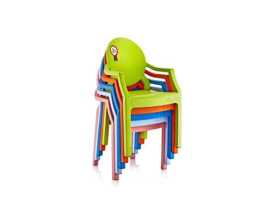 Стілець садовий Irak Plastik дитячий Afacan жовтий (12064), зображення 3 Стілець садовий Irak Plastik дитячий Afacan жовтий (12064), зображення 3