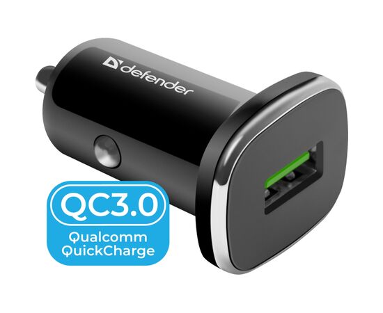 Зарядний пристрій Defender 1xUSB 18W (USB-A) QC3.0 3А UCA-91 (83830)