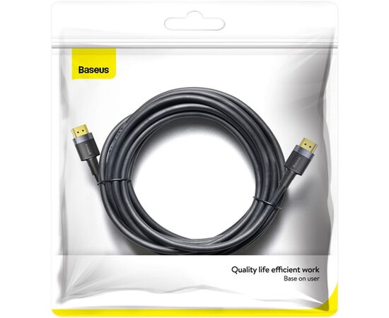 Кабель мультимедийный HDMI to HDMI 1.0m V2.0 Baseus (CADKLF-E01), изображение 9 Кабель мультимедийный HDMI to HDMI 1.0m V2.0 Baseus (CADKLF-E01), изображение 9
