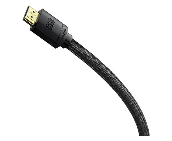 Кабель мультимедийный HDMI to HDMI 1.0m V2.1 Baseus (WKGQ000001), изображение 2 Кабель мультимедийный HDMI to HDMI 1.0m V2.1 Baseus (WKGQ000001), изображение 2