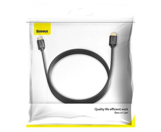 Кабель мультимедийный HDMI to HDMI 2.0m V2.0 Baseus (CAKGQ-B01), изображение 5 Кабель мультимедийный HDMI to HDMI 2.0m V2.0 Baseus (CAKGQ-B01), изображение 5