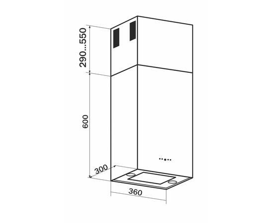 Витяжка кухонна GRANADO Segovia 2614-1200 black (GCH6336311), зображення 10