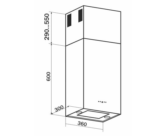 Вытяжка кухонная GRANADO Segovia 2614-1200 inox (GCH6236377), изображение 9