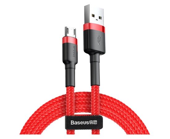 Дата кабель USB 2.0 AM to Micro 5P 2.0m 1.5A Red Baseus (CAMKLF-C09)