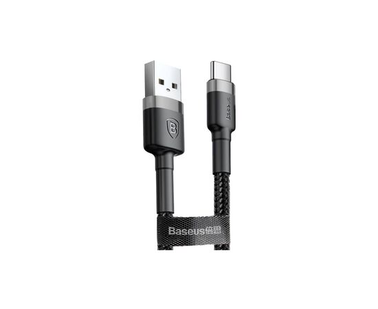 Дата кабель USB 2.0 AM to Micro 5P 3.0m 2A Gray-Black Baseus (CAMKLF-HG1), изображение 2 Дата кабель USB 2.0 AM to Micro 5P 3.0m 2A Gray-Black Baseus (CAMKLF-HG1), изображение 2