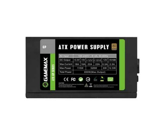 Блок питания Gamemax 400W (GP-400A), изображение 4 Блок питания Gamemax 400W (GP-400A), изображение 4