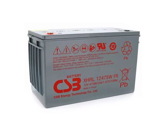 Батарея к ИБП CSB XHRL12475W, 12В 118.8 Ач (XHRL12475W)