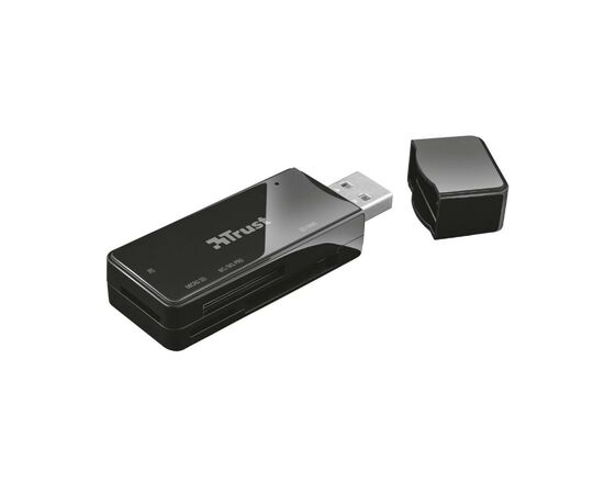 Считыватель флеш-карт Trust Nanga USB 2.0 BLACK (21934), изображение 2 Считыватель флеш-карт Trust Nanga USB 2.0 BLACK (21934), изображение 2