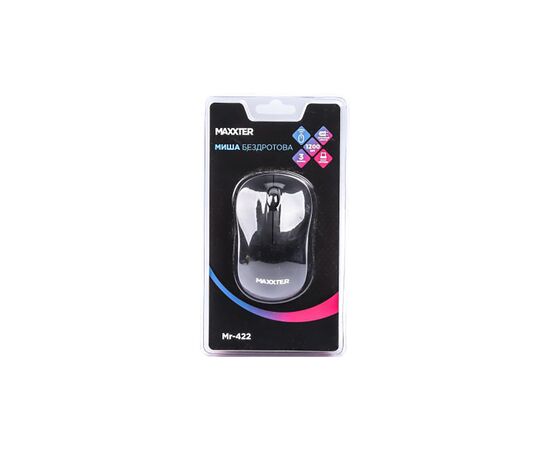 Мишка Maxxter Mr-422 Wireless Black (Mr-422), зображення 5 Мишка Maxxter Mr-422 Wireless Black (Mr-422), зображення 5