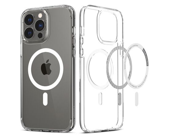 Чехол для мобильного телефона Spigen Spigen Apple Iphone 13 Pro Max Ultra Hybrid Mag Safe, White (ACS03210), изображение 9 Чехол для мобильного телефона Spigen Spigen Apple Iphone 13 Pro Max Ultra Hybrid Mag Safe, White (ACS03210), изображение 9