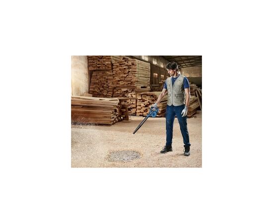 Воздуходувка Bosch GBL 18V-120 Professional, 18В, 270 км/г, 120 м/г, 1.1 кг (без АКБ и ЗУ) (0.601.9F5.100), изображение 2 Воздуходувка Bosch GBL 18V-120 Professional, 18В, 270 км/г, 120 м/г, 1.1 кг (без АКБ и ЗУ) (0.601.9F5.100), изображение 2