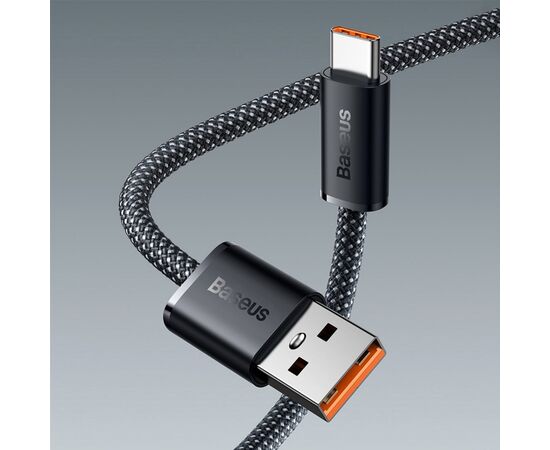 Дата кабель USB 2.0 AM to Type-C 2.0m 5A Gray Baseus (CALD000716), изображение 6 Дата кабель USB 2.0 AM to Type-C 2.0m 5A Gray Baseus (CALD000716), изображение 6