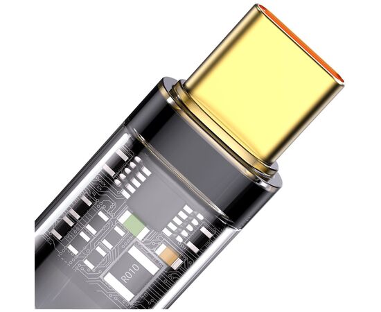 Дата кабель USB 2.0 AM to Type-C 1.0m 5A Black Baseus (CATS000201), изображение 3 Дата кабель USB 2.0 AM to Type-C 1.0m 5A Black Baseus (CATS000201), изображение 3