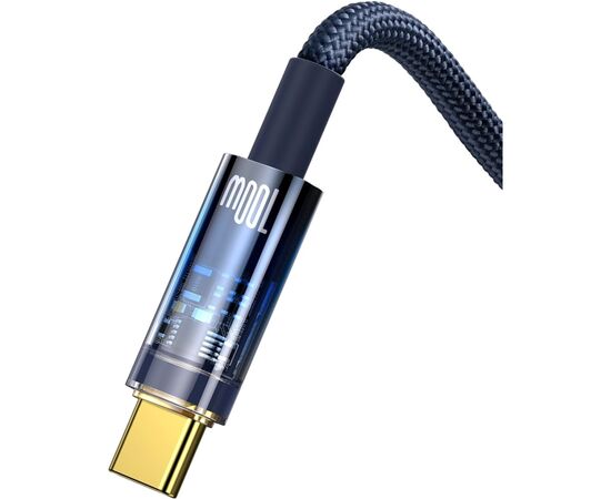 Дата кабель USB 2.0 AM to Type-C 1.0m 5A Blue Baseus (CATS000203), изображение 2 Дата кабель USB 2.0 AM to Type-C 1.0m 5A Blue Baseus (CATS000203), изображение 2