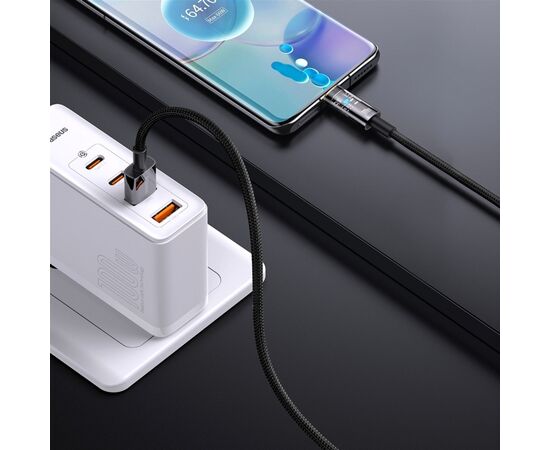 Дата кабель USB 2.0 AM to Type-C 2.0m 5A Black Baseus (CATS000301), изображение 7 Дата кабель USB 2.0 AM to Type-C 2.0m 5A Black Baseus (CATS000301), изображение 7