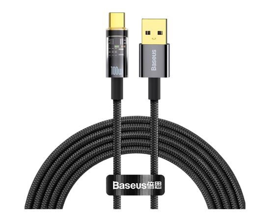 Дата кабель USB 2.0 AM to Type-C 2.0m 5A Black Baseus (CATS000301)