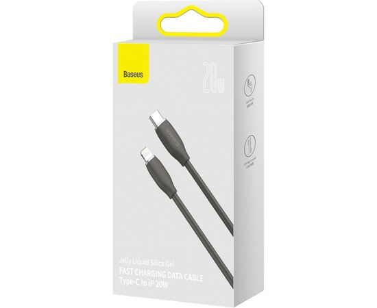 Дата кабель USB-C to Lightning 1.2m 20W Black Baseus (CAGD020001), изображение 8 Дата кабель USB-C to Lightning 1.2m 20W Black Baseus (CAGD020001), изображение 8