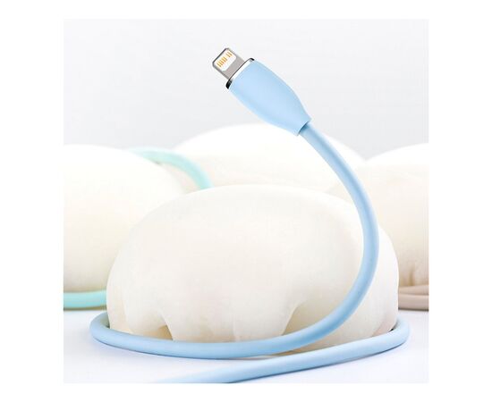 Дата кабель USB-C to Lightning 1.2m 20W Blue Baseus (CAGD020003), изображение 6 Дата кабель USB-C to Lightning 1.2m 20W Blue Baseus (CAGD020003), изображение 6