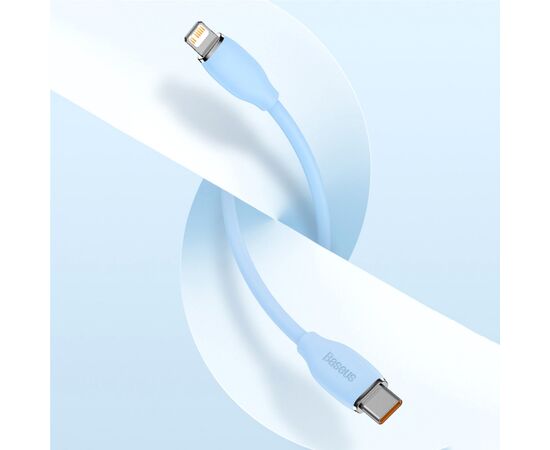 Дата кабель USB-C to Lightning 1.2m 20W Blue Baseus (CAGD020003), изображение 8 Дата кабель USB-C to Lightning 1.2m 20W Blue Baseus (CAGD020003), изображение 8