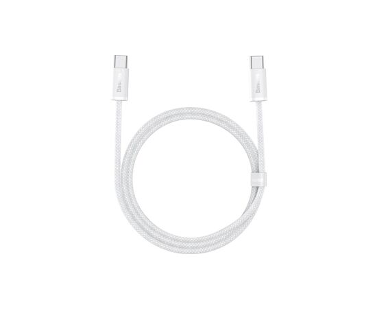 Дата кабель USB-C to USB-C 1.0m 5A White Baseus (CALD000202)