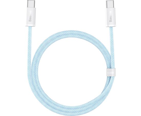 Дата кабель USB-C to USB-C 1.0m 5A Blue Baseus (CALD000203)