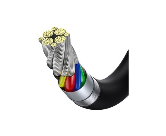 Дата кабель USB-C to USB-C 1.0m 5A Black Baseus (CATYS-B01), изображение 3 Дата кабель USB-C to USB-C 1.0m 5A Black Baseus (CATYS-B01), изображение 3
