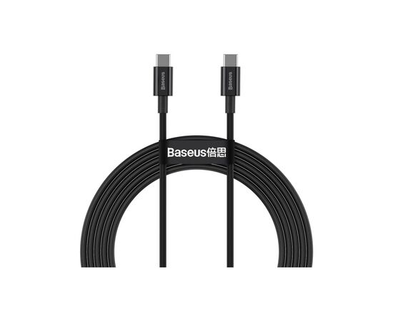 Дата кабель USB-C to USB-C 1.0m 5A Black Baseus (CATYS-B01)