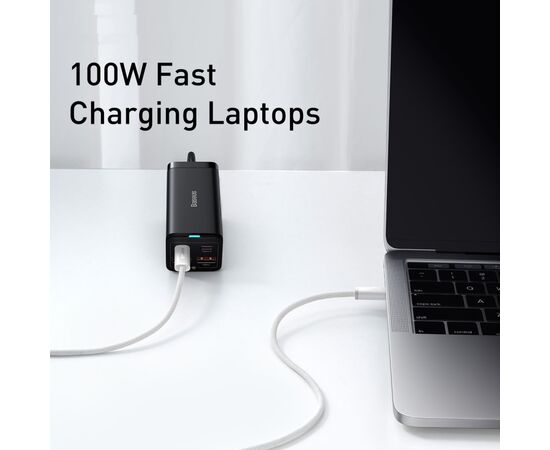 Дата кабель USB-C to USB-C 2.0m 5A White Baseus (CALD000302), изображение 6 Дата кабель USB-C to USB-C 2.0m 5A White Baseus (CALD000302), изображение 6