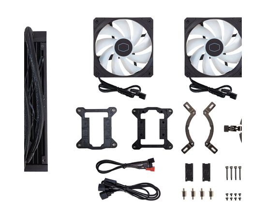 Система водяного охлаждения CoolerMaster MasterLiquid 240L Core ARGB (MLW-D24M-A18PZ-R1), изображение 6 Система водяного охлаждения CoolerMaster MasterLiquid 240L Core ARGB (MLW-D24M-A18PZ-R1), изображение 6