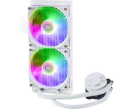 Система водяного охлаждения CoolerMaster MasterLiquid 240L Core ARGB White (MLW-D24M-A18PZ-RW), изображение 4 Система водяного охлаждения CoolerMaster MasterLiquid 240L Core ARGB White (MLW-D24M-A18PZ-RW), изображение 4